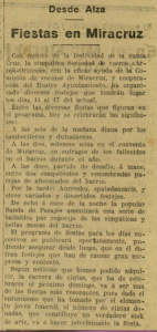 Fiestas en Miracruz